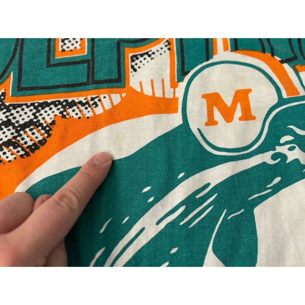 Vintage Miami Dolphins Magic Johnson T's All Over Print T‎ Shirt Mens XL - Picture 6 of 16